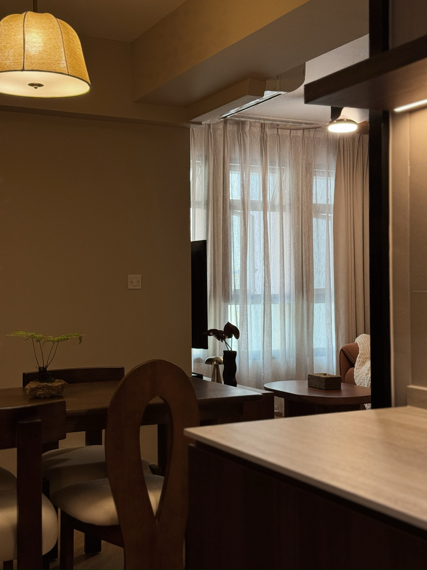 Moody Mid-Century: A Cozy, Deep-Hued Haven for our couple 🍂🤎🌰