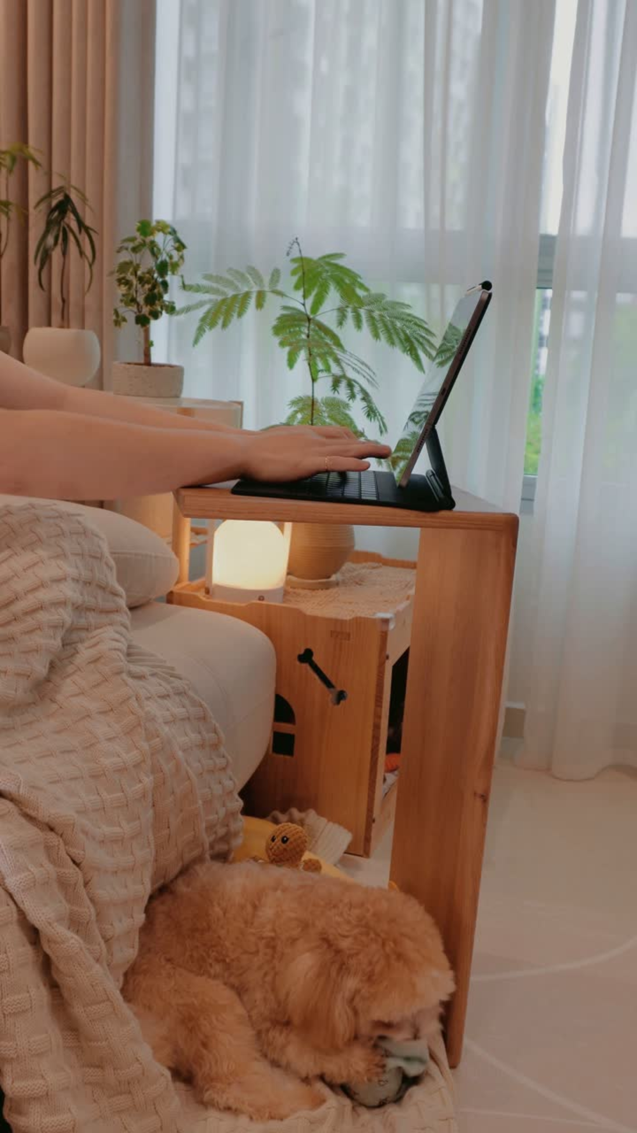 Our new side table… officially approved by Dog-Toffy