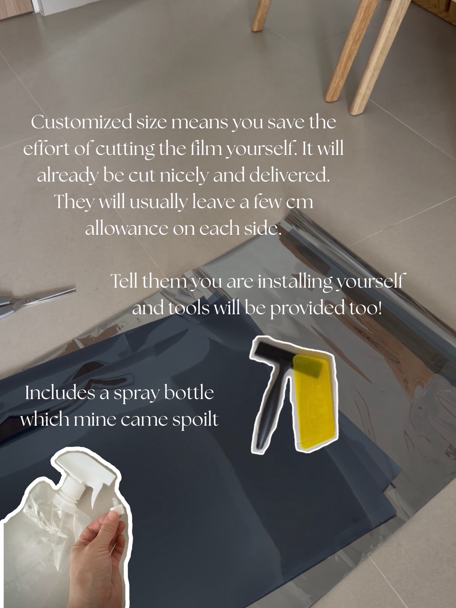 Installing Taobao solar film ourselves