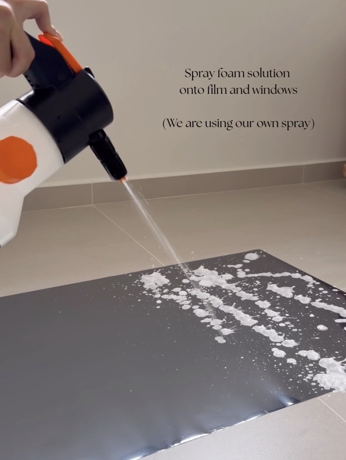 Installing Taobao solar film ourselves