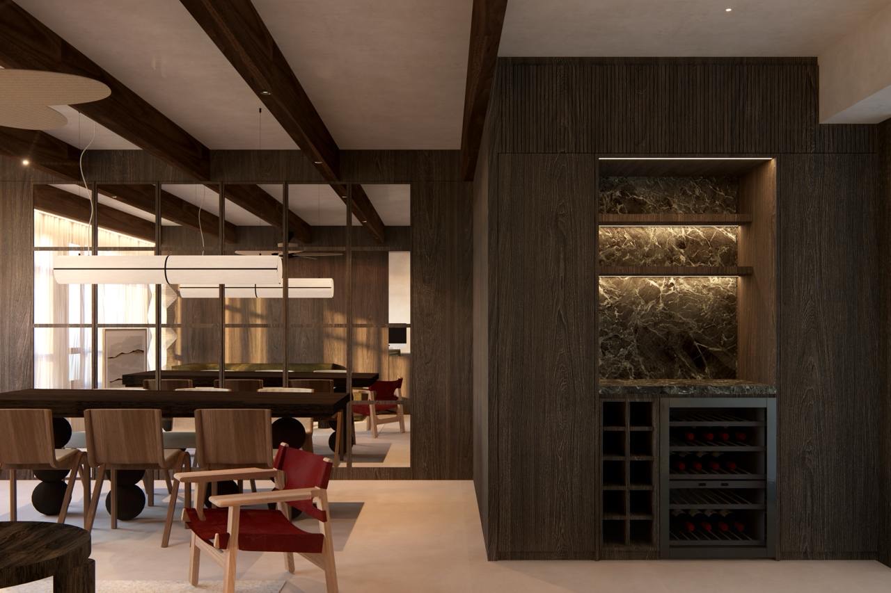 House tour: Renders of  Minimalist Mid-Century Modern Luxury