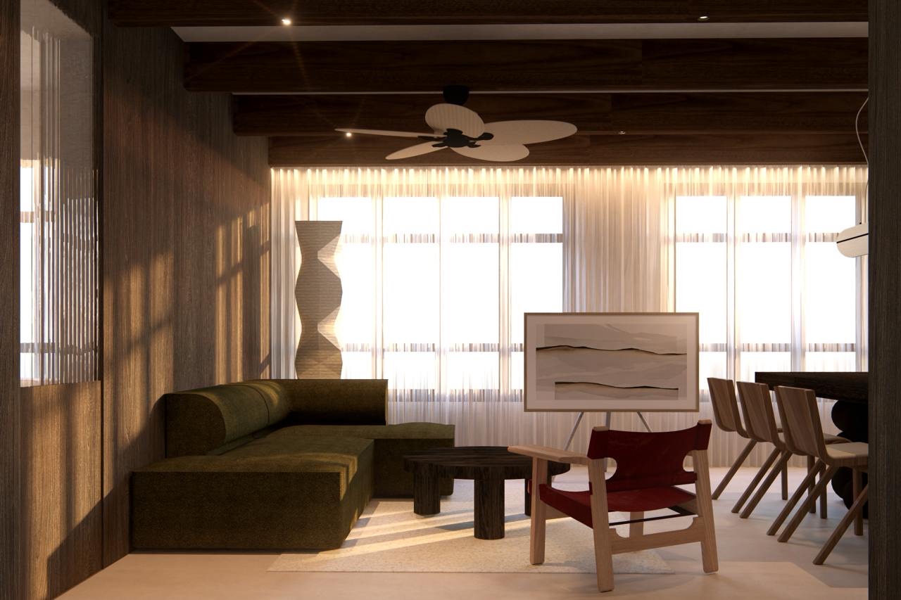 House tour: Renders of  Minimalist Mid-Century Modern Luxury