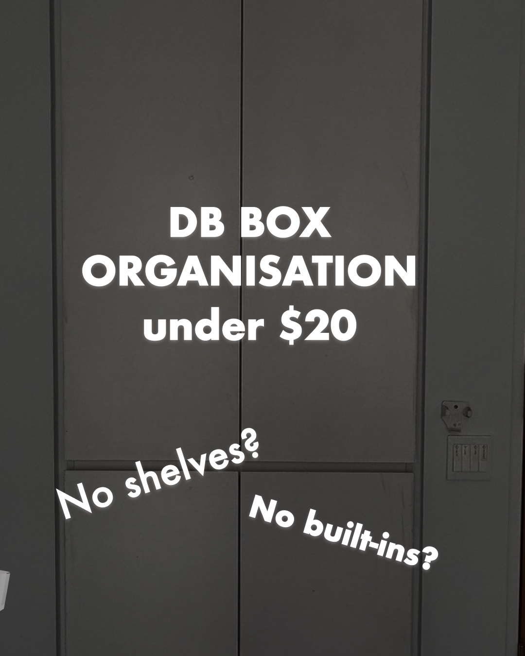 How we DIY-ed our DB Box storage for just $20