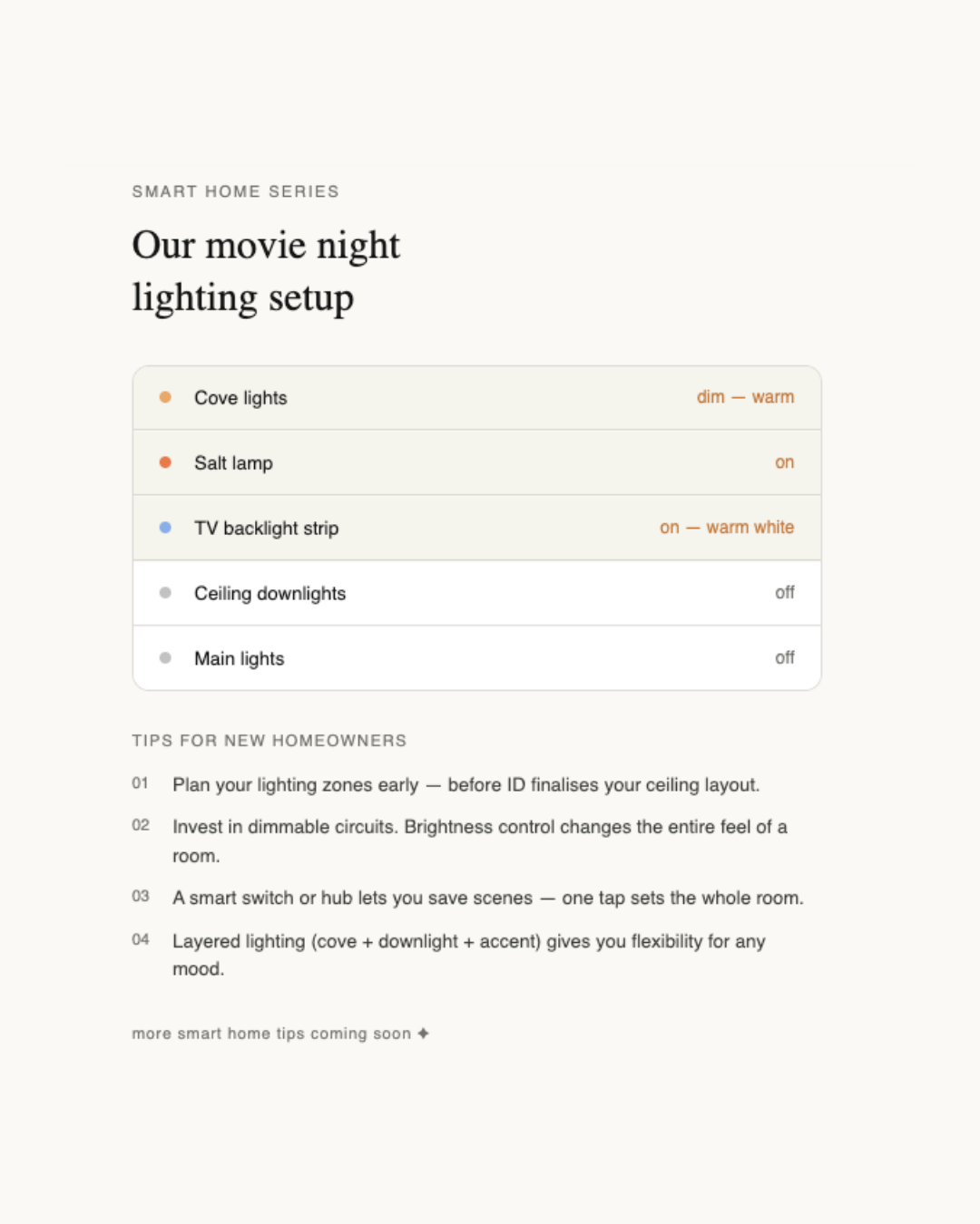 Movie Night Mode