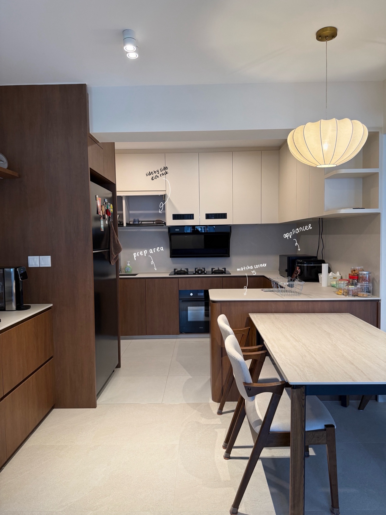 Dimensions in our Open Kitchen