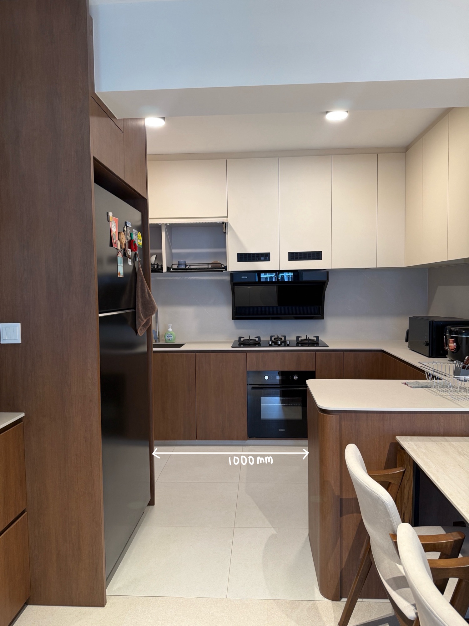 Dimensions in our Open Kitchen