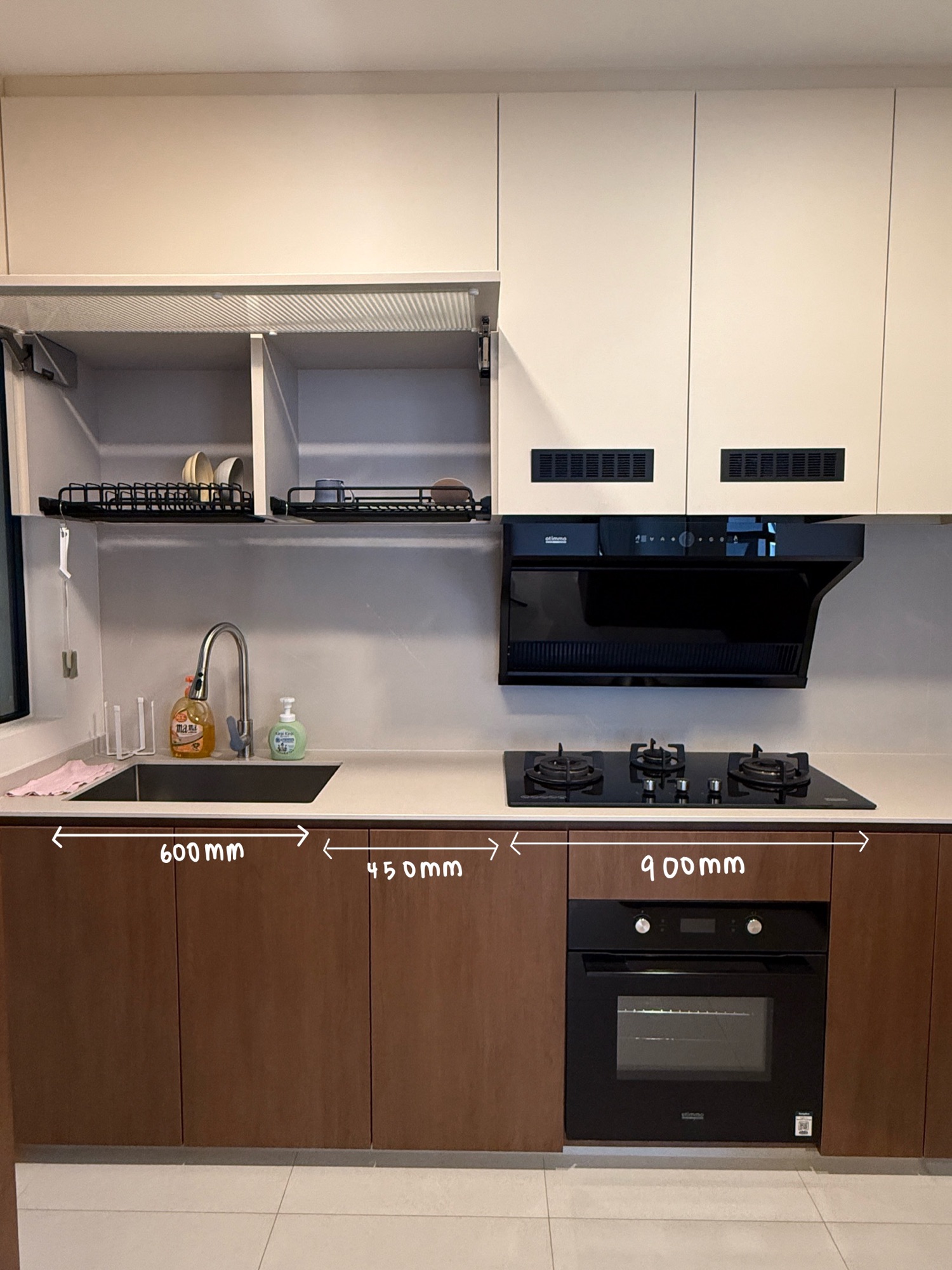 Dimensions in our Open Kitchen