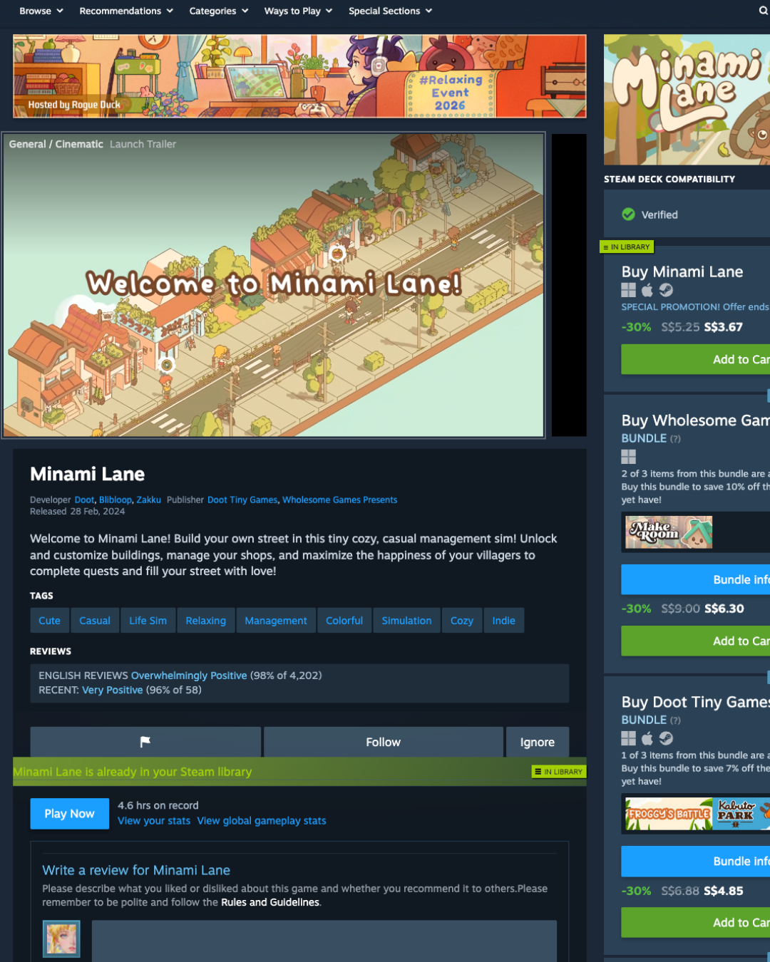 the cozy games i've been quietly obsessed with