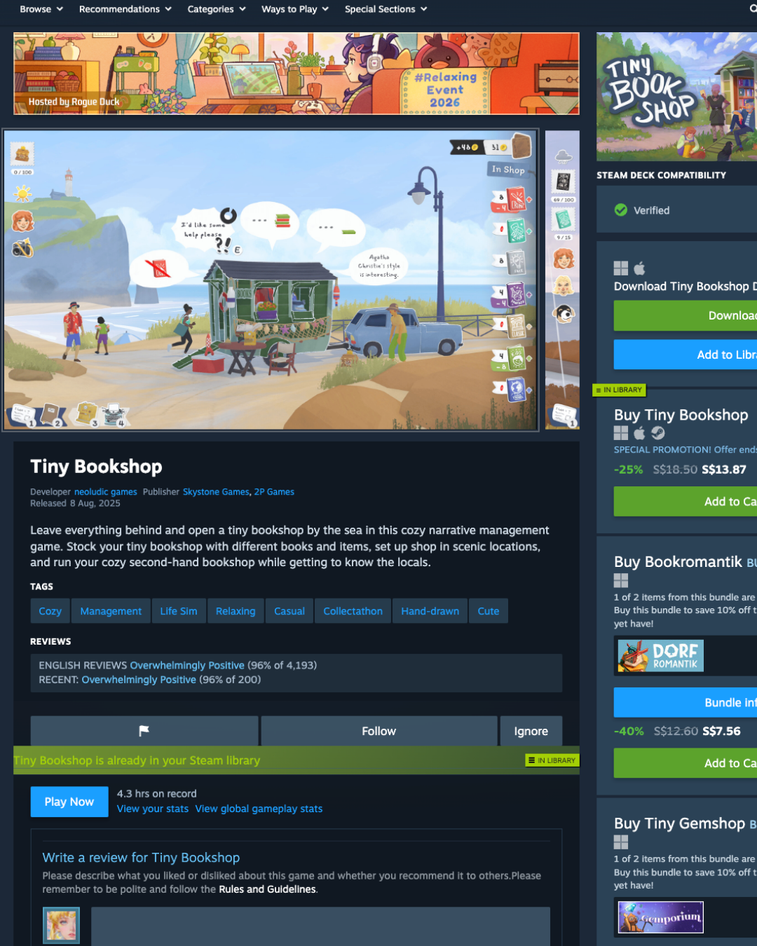 the cozy games i've been quietly obsessed with