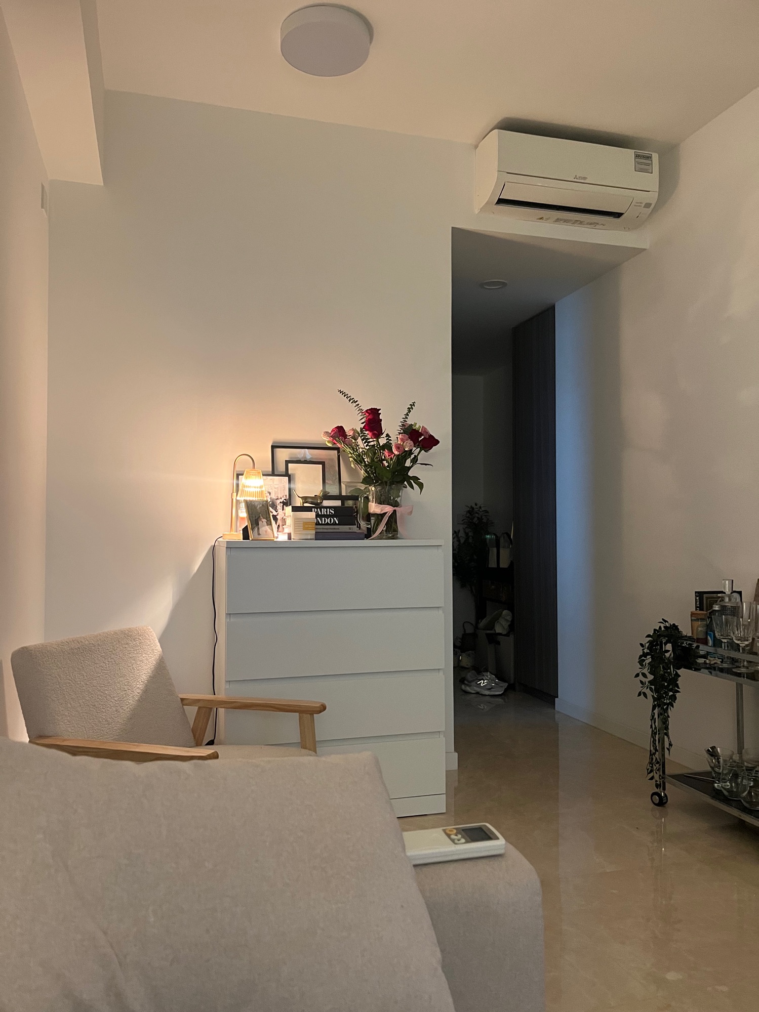 Make every corner visually interesting in your tiny apartment