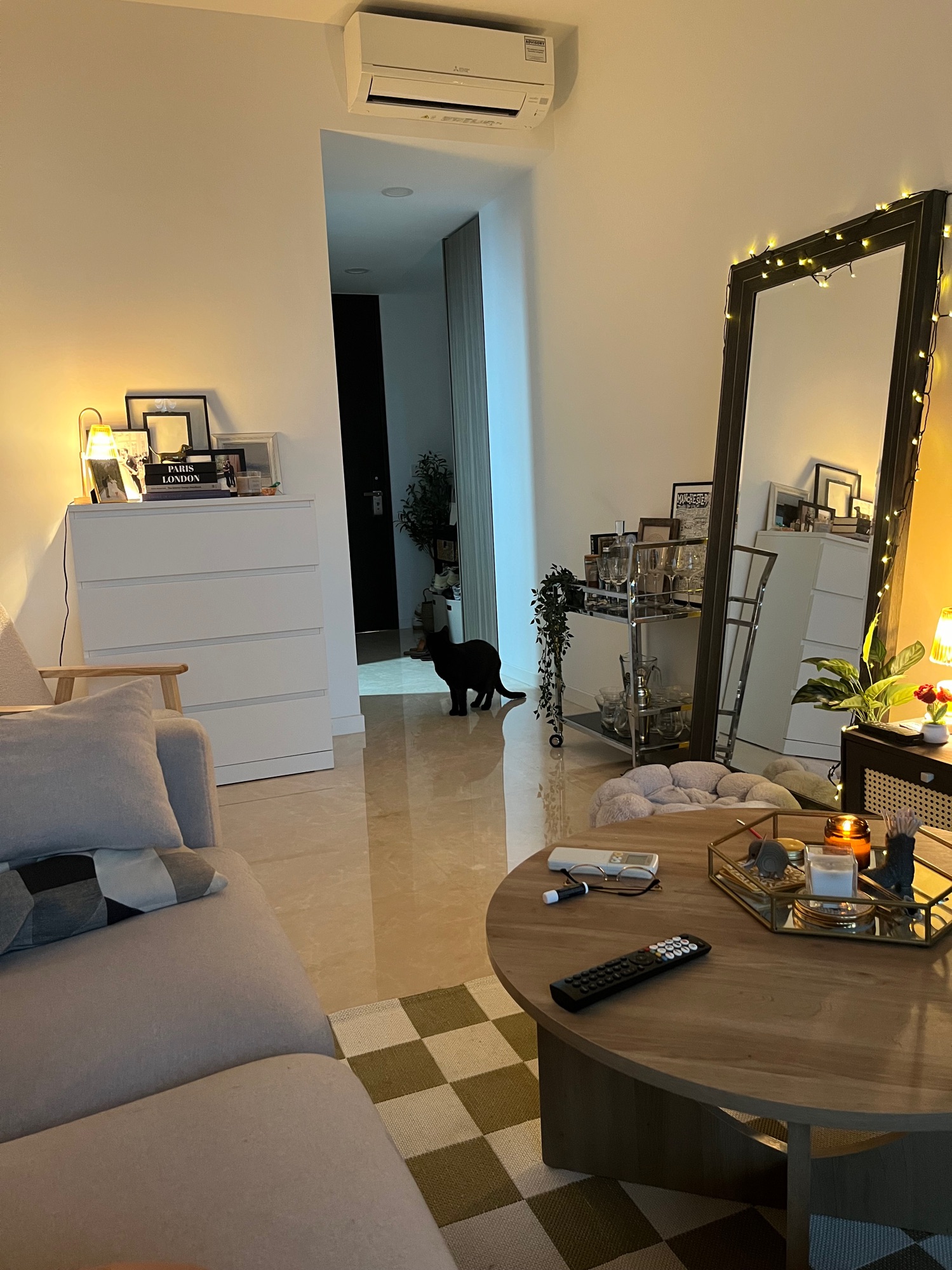 Make every corner visually interesting in your tiny apartment