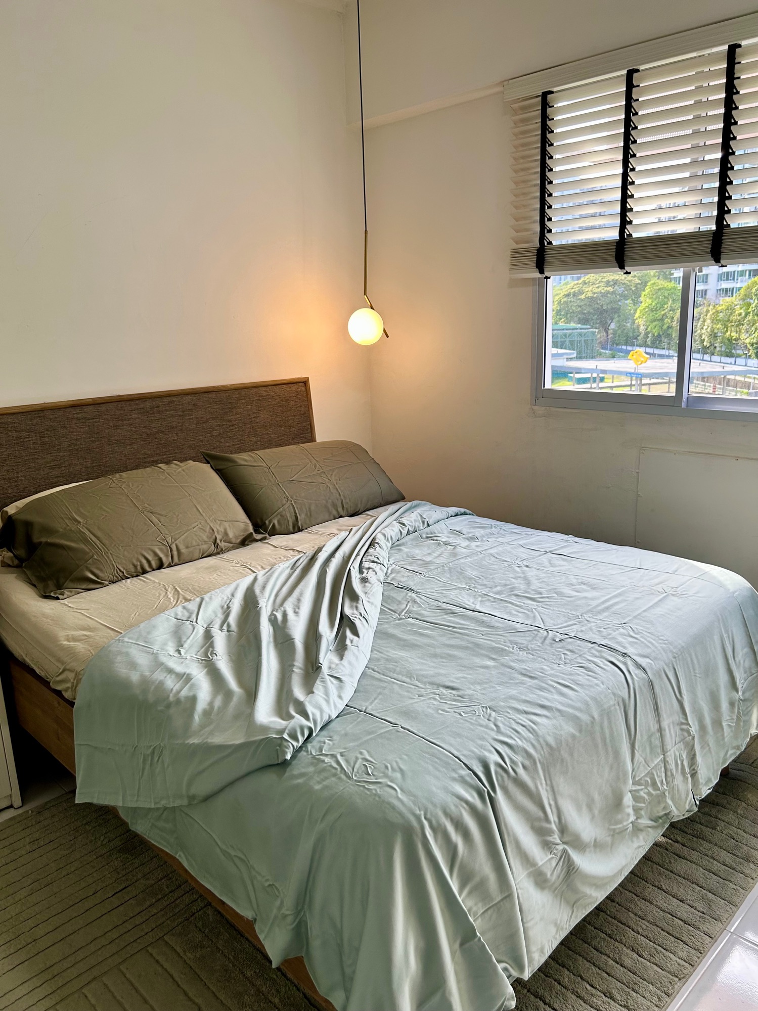 Creating resort bedroom vibe with just one change