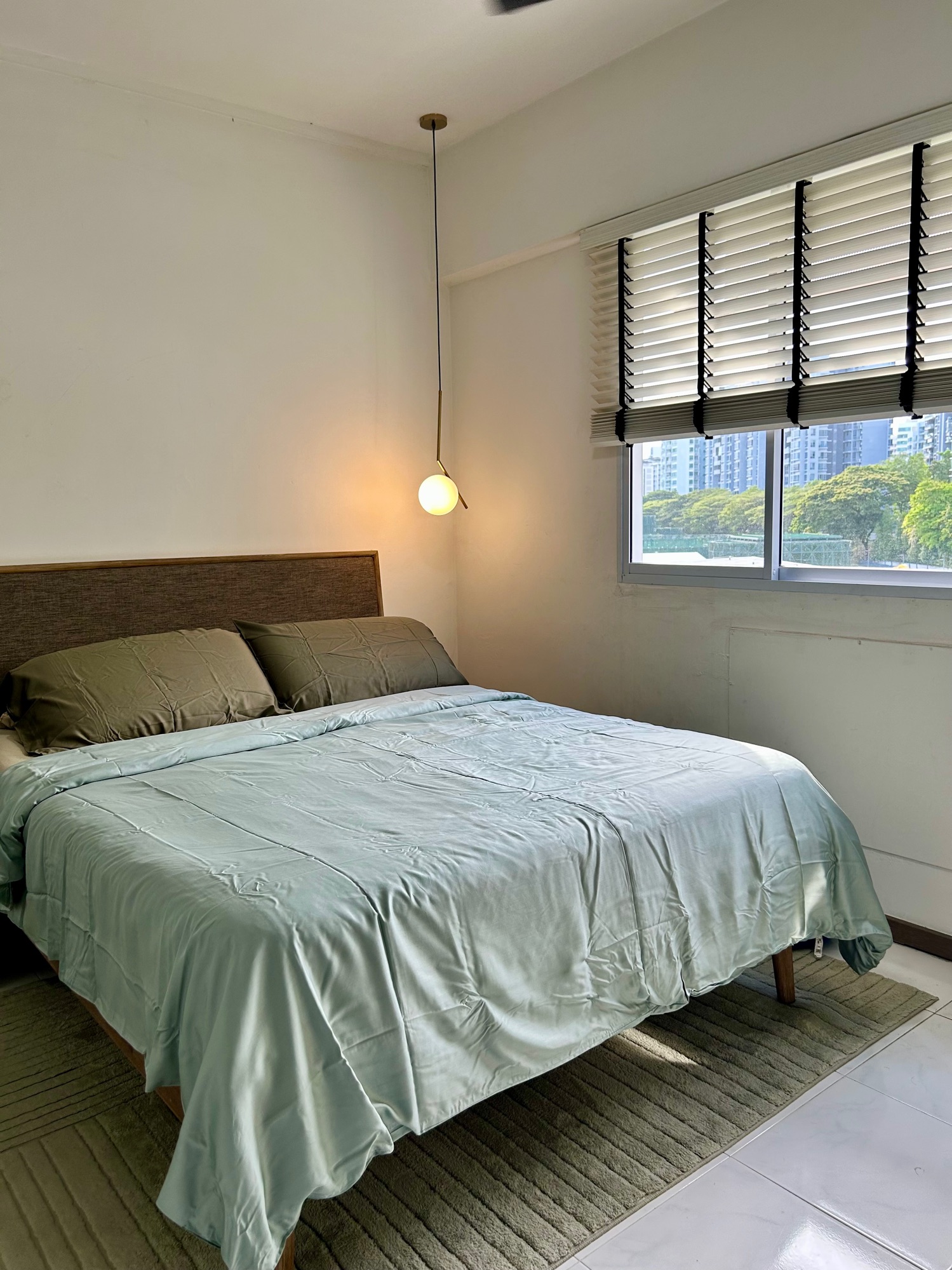 Creating resort bedroom vibe with just one change