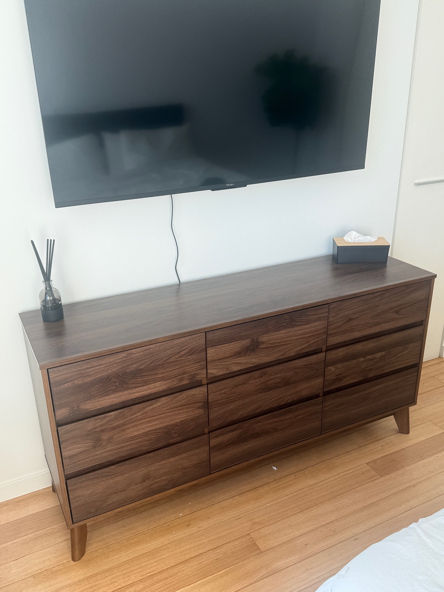 Our new sideboard arrived and we finally have space to display our gem