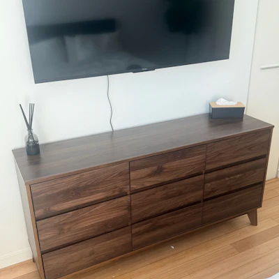 Customer home photo 2: Our new sideboard arrived and we finally have space to display our gem