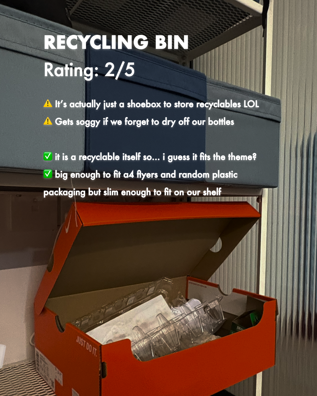 Reflecting on some of our trashy decisions :)