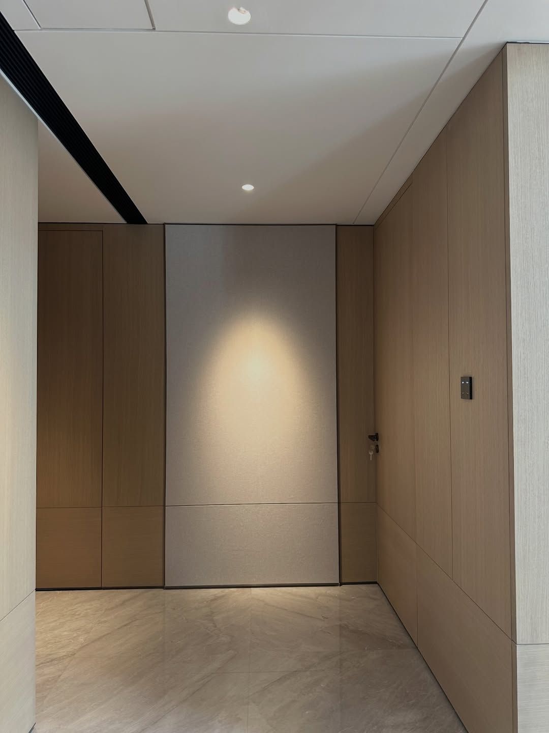 White oak Italian semi-transparent whole house customization.