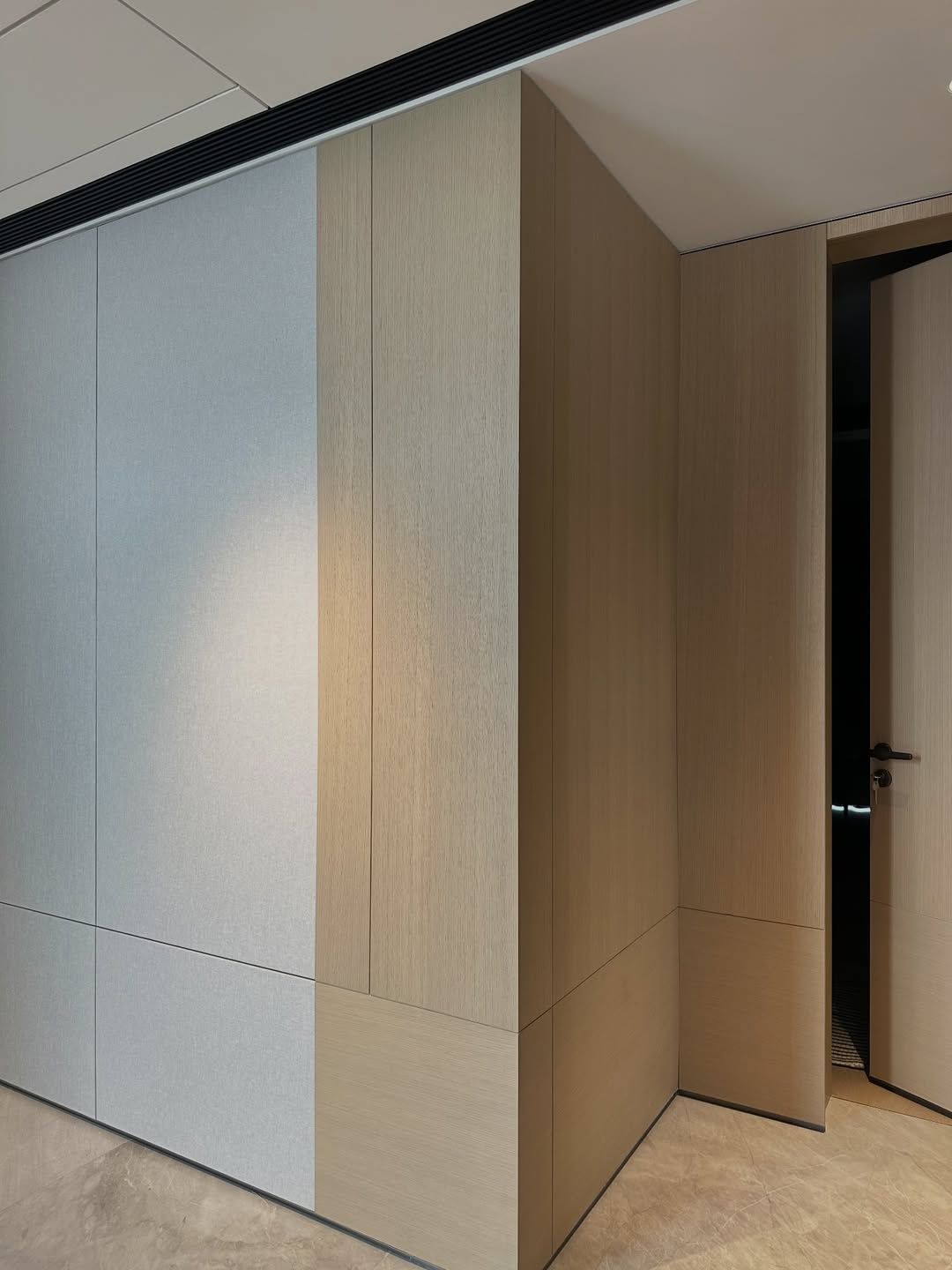 White oak Italian semi-transparent whole house customization.