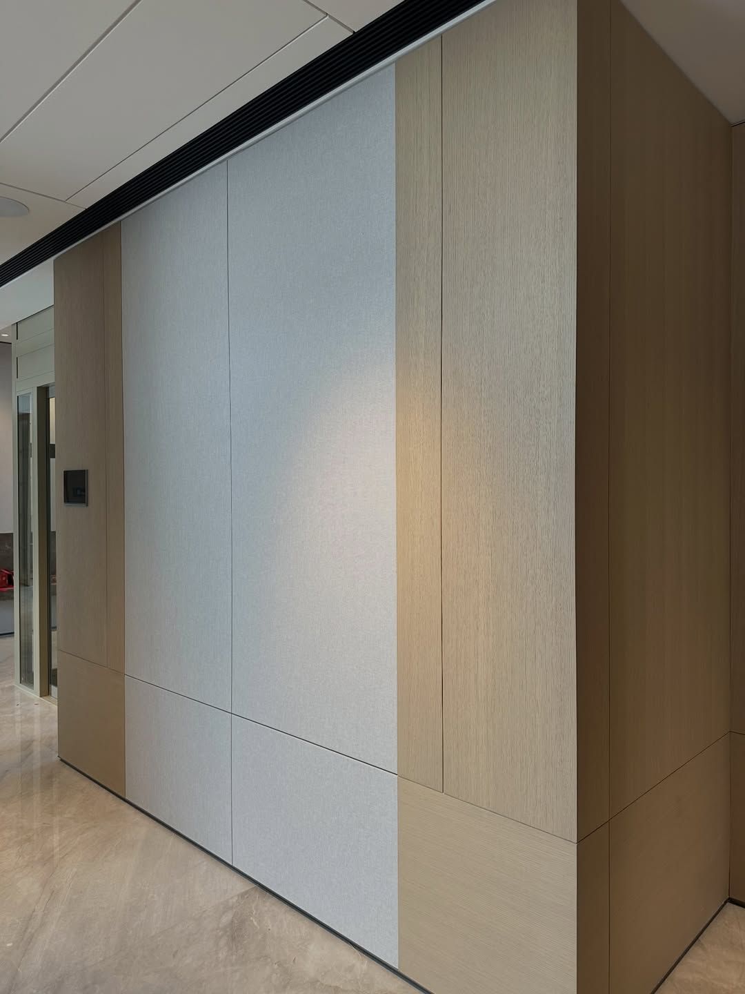 White oak Italian semi-transparent whole house customization.