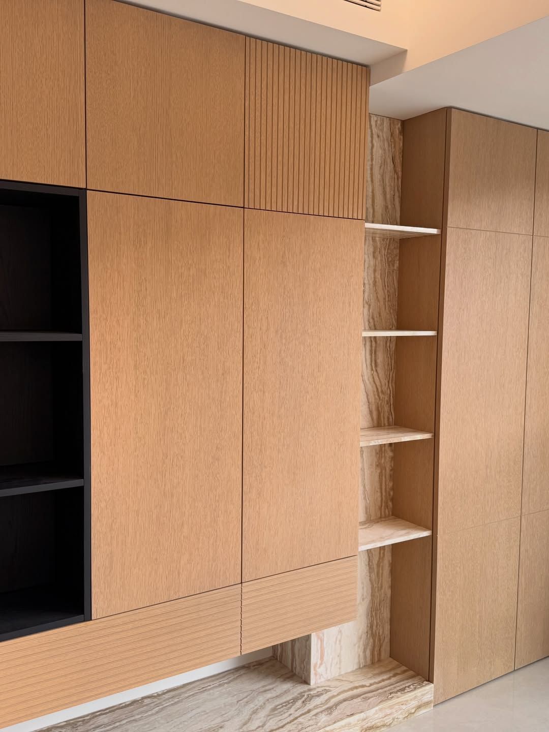 Modern TV wall & open display cabinet