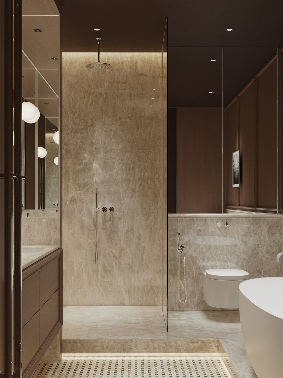 Luxurious bathroom design