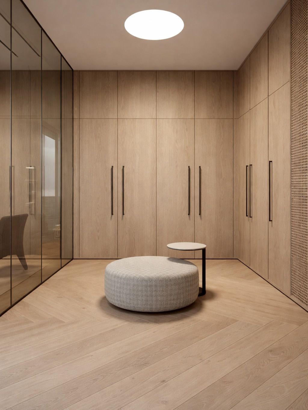 Luxurious walk in wardrobe design