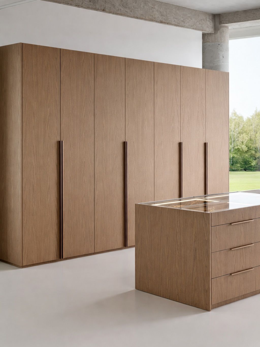 Luxurious walk in wardrobe design