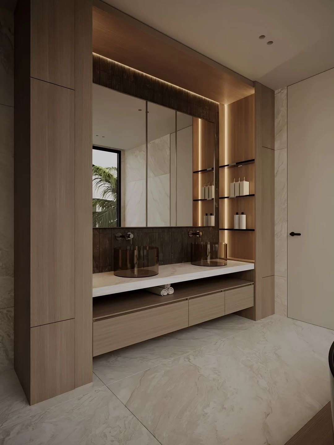 Luxurious bathroom interior