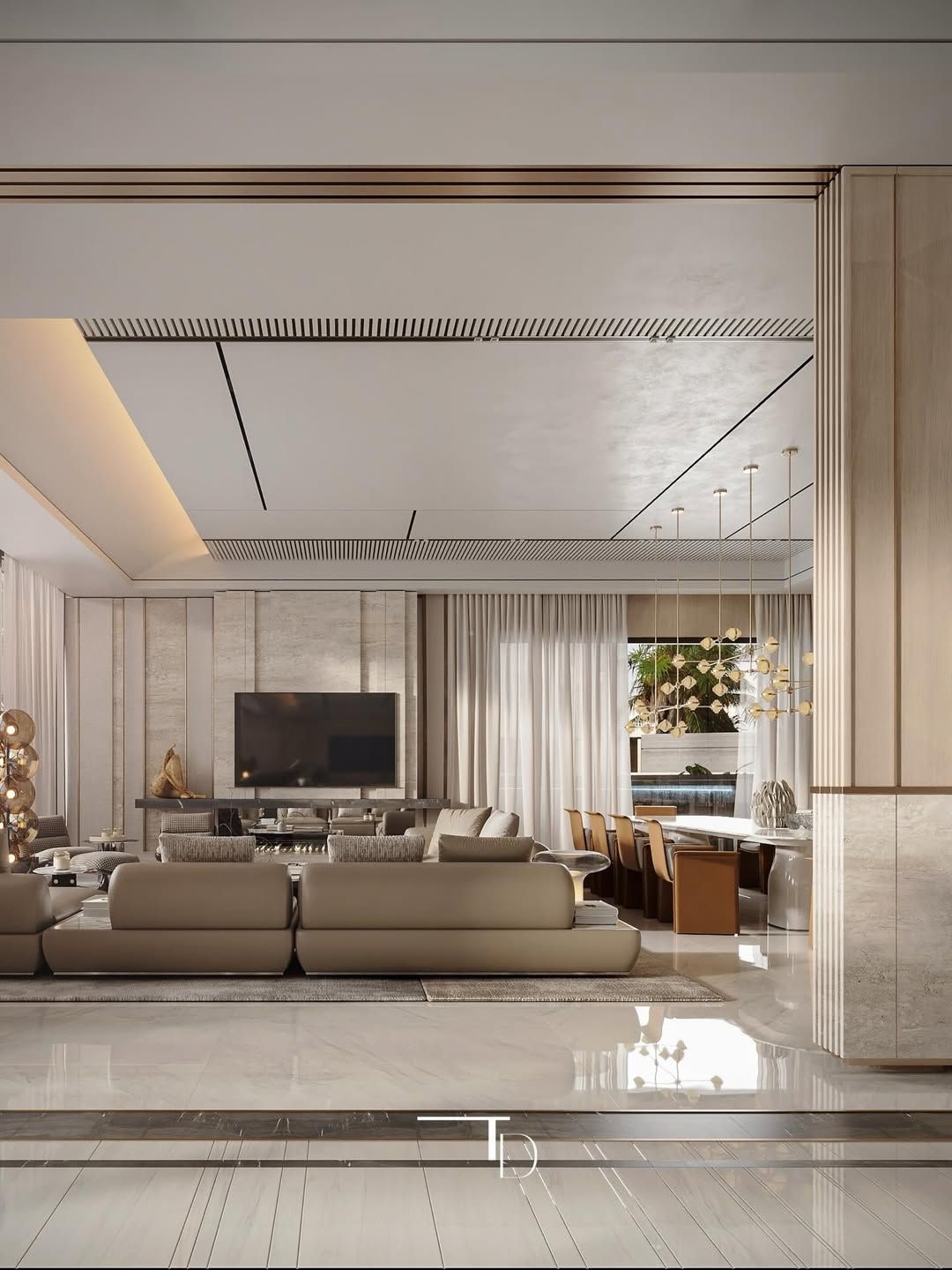 Luxury living room design