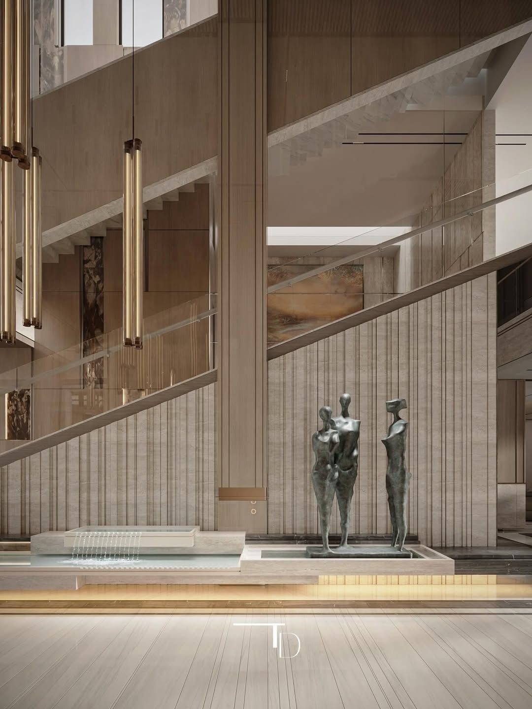 Luxury-staircase-and-hallway-design