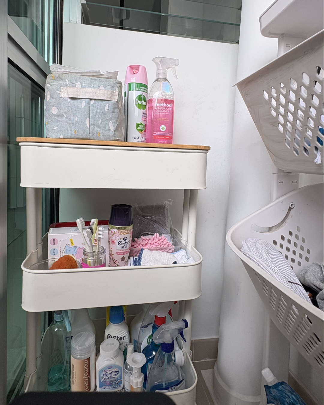 You need a cart for all your cleaning supplies too!