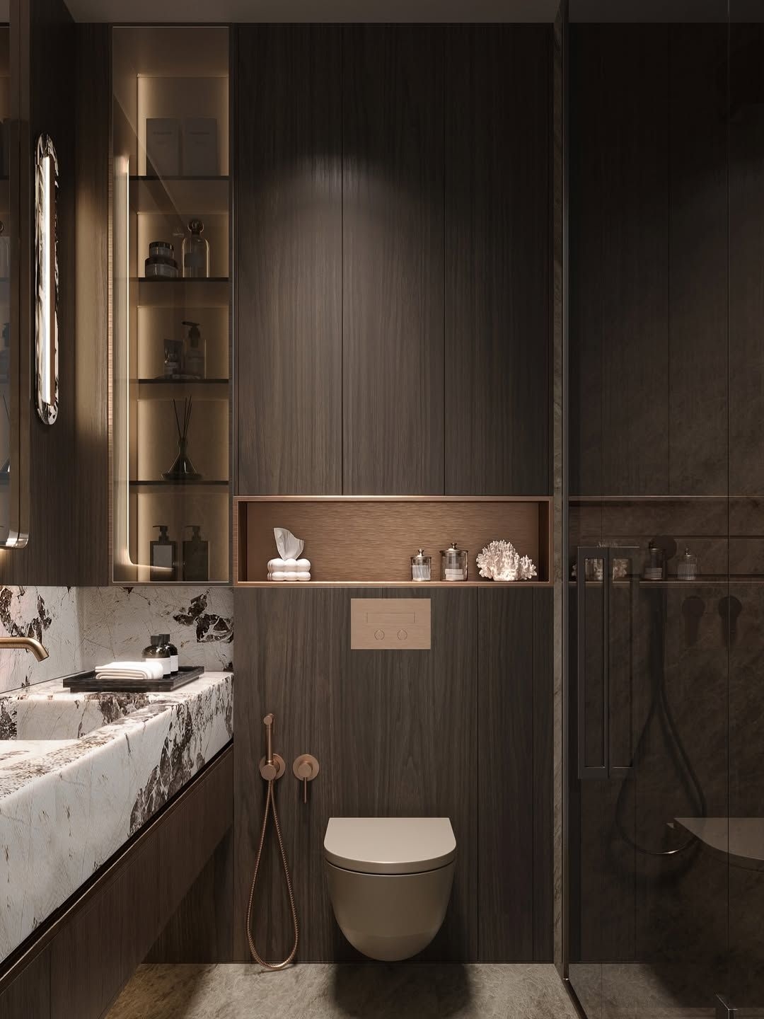 Modern & cozy bathroom design