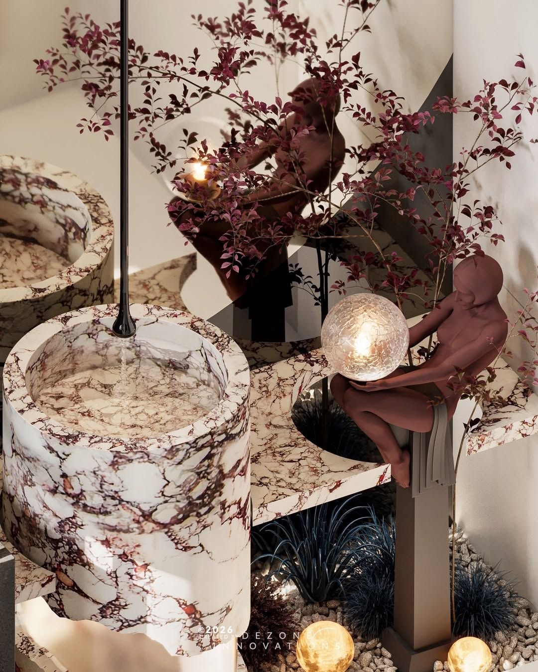 Luxurious & stylish bathroom interior