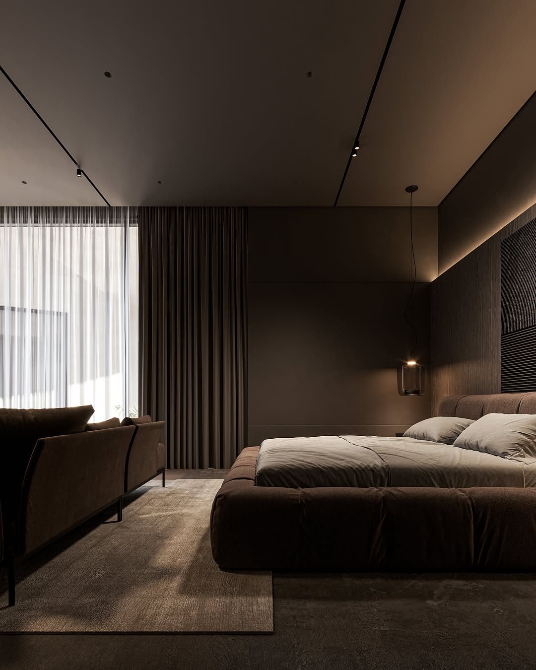 Luxurious and cozy bedroom design