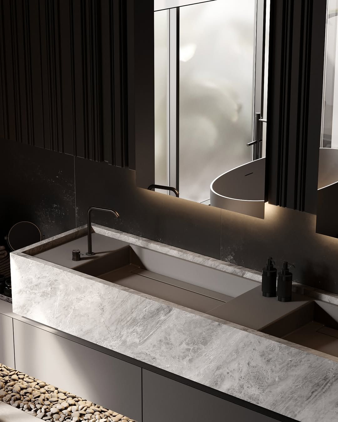 Sleek, modern bathroom
