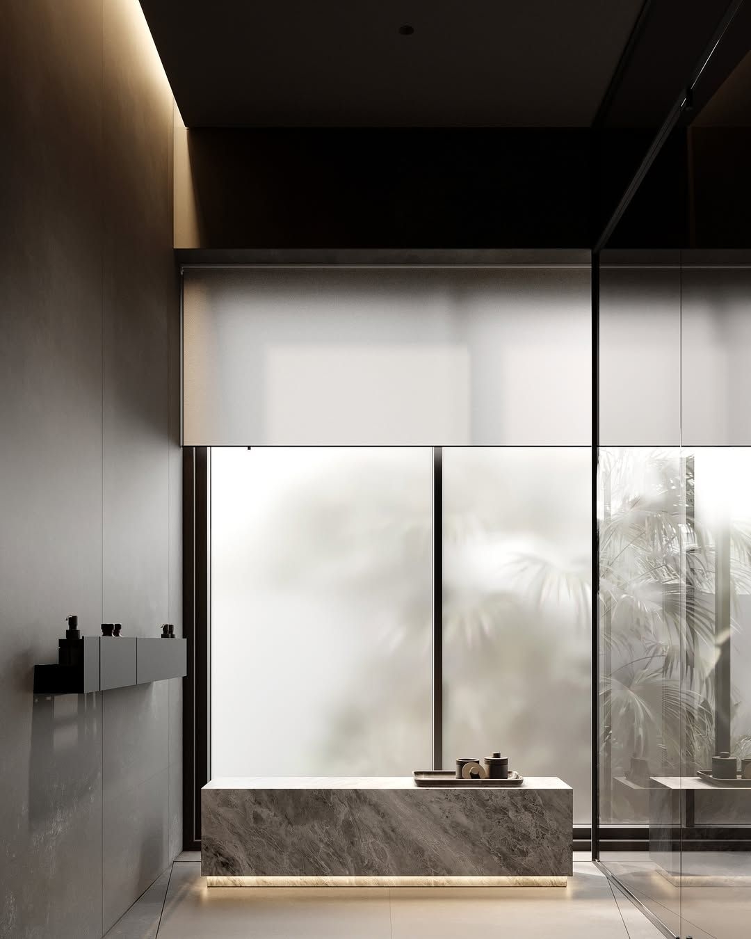 Sleek, modern bathroom