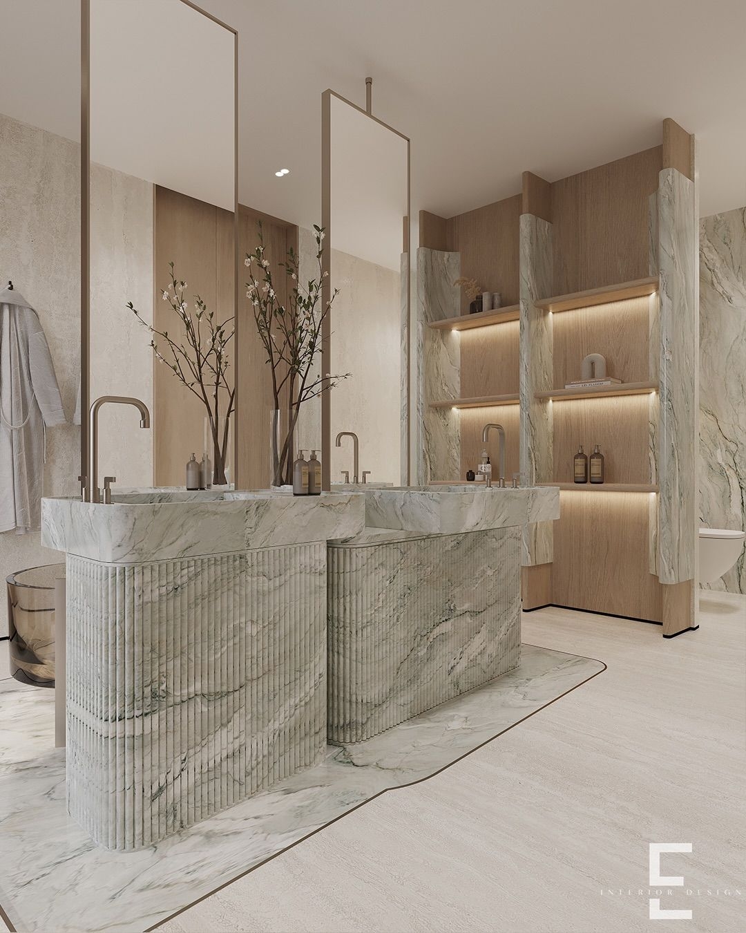 Luxurious bathroom design