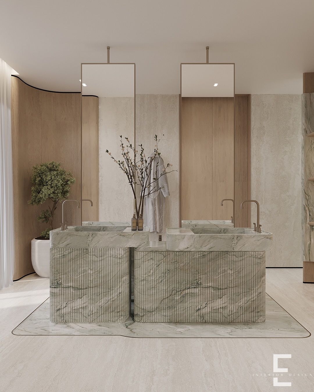 Luxurious bathroom design