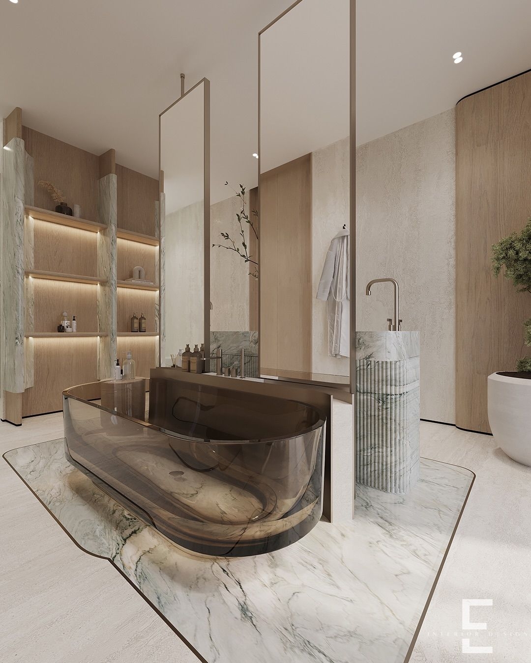 Luxurious bathroom design