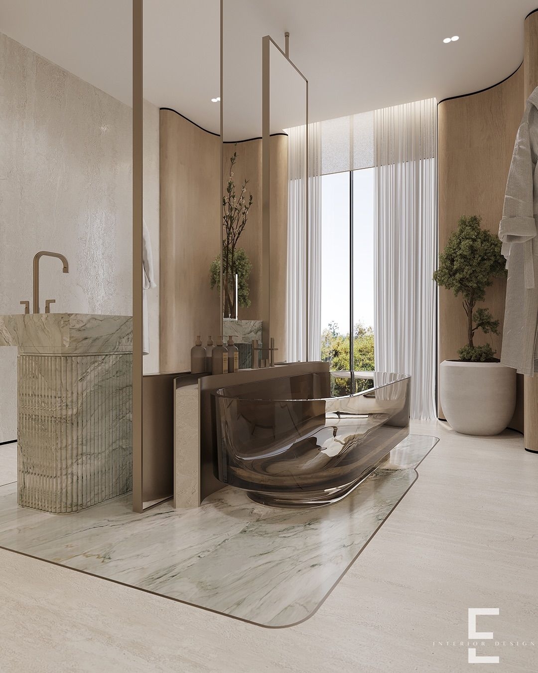 Luxurious bathroom design