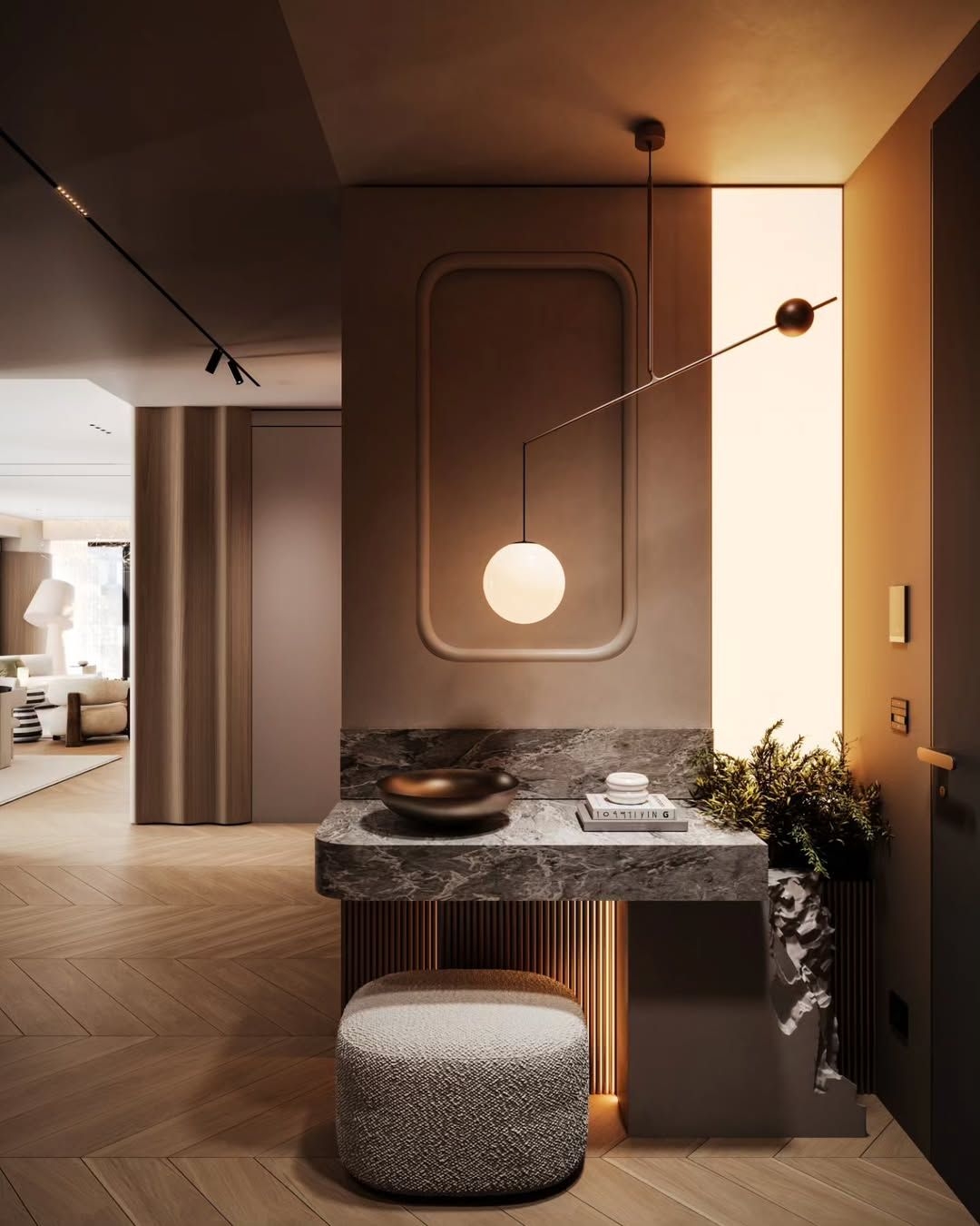 Luxury modern entryway design