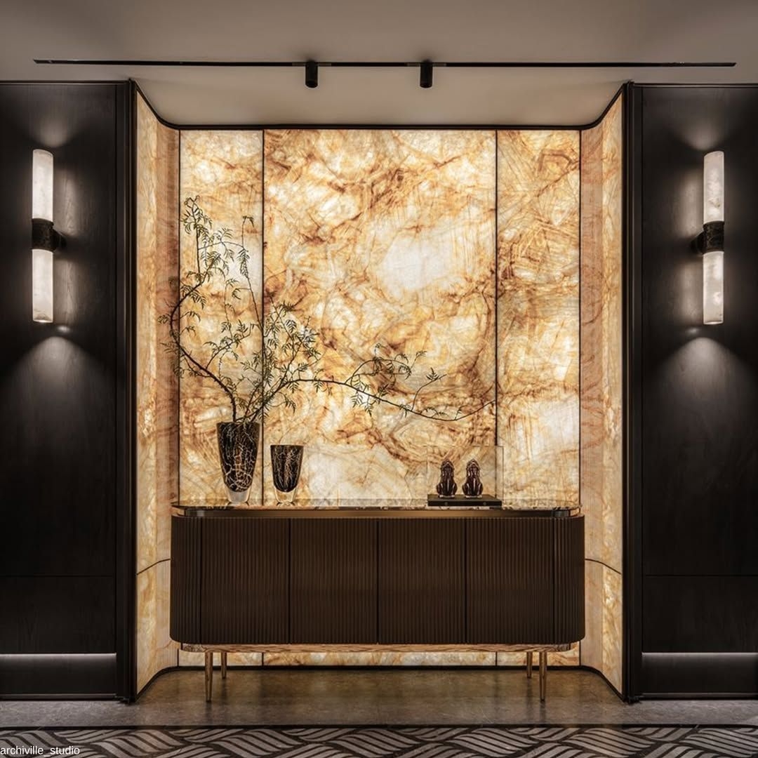 Luxurious light up stone design