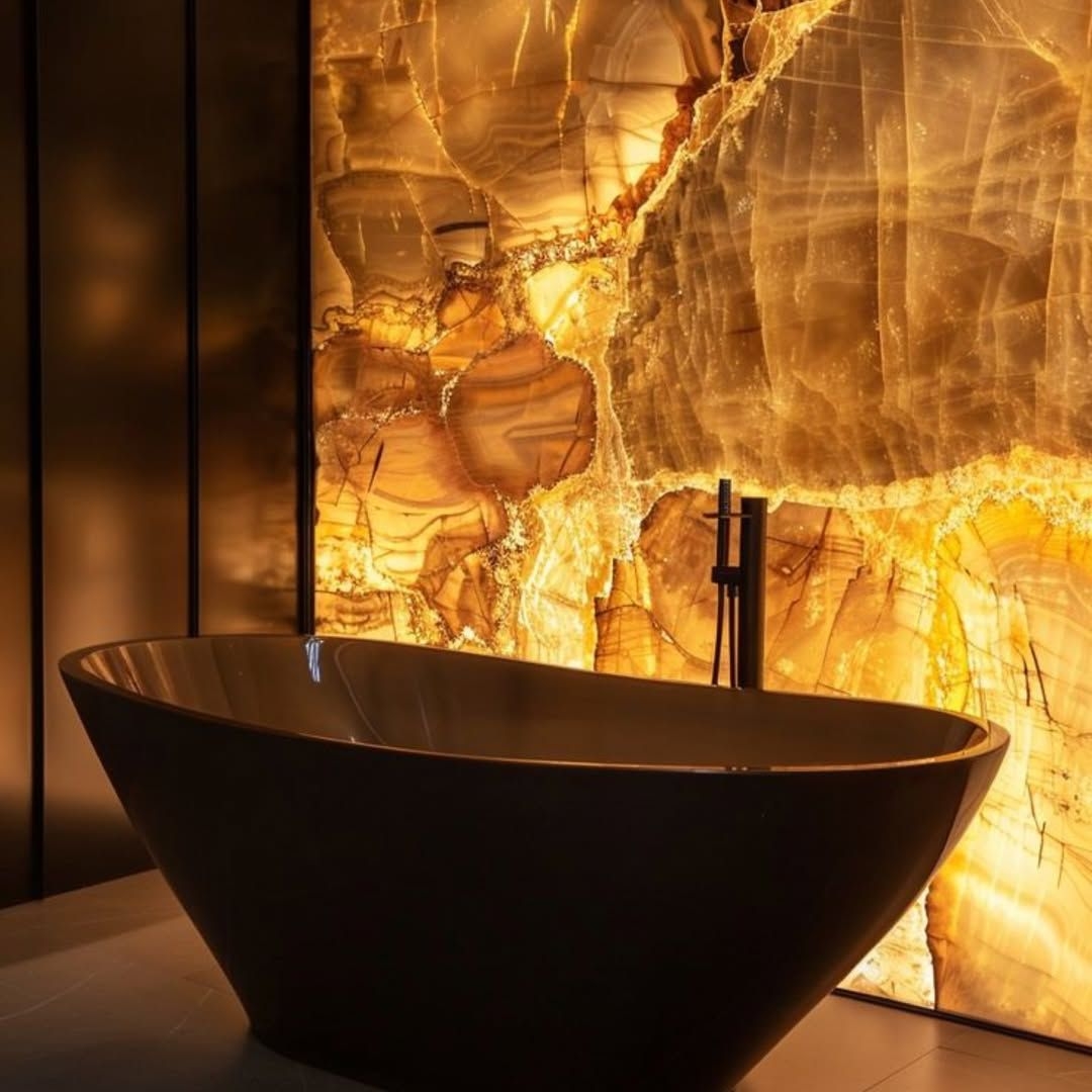 Luxurious light up stone design