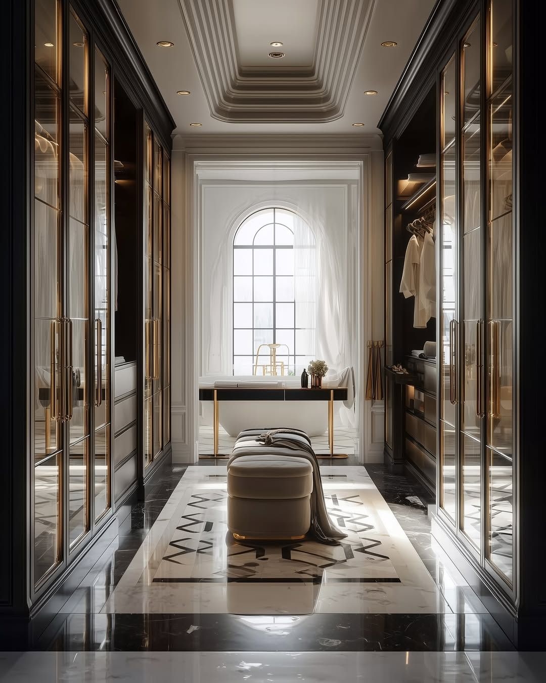 Luxurious-walk-in-wardrobe-&-bathroom-combination-design