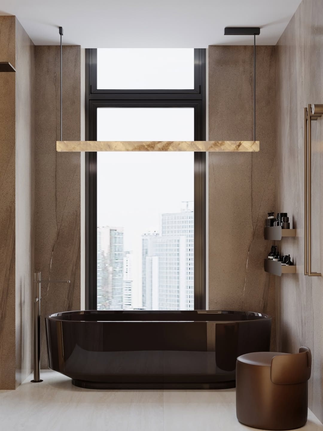 Luxurious modern bathroom