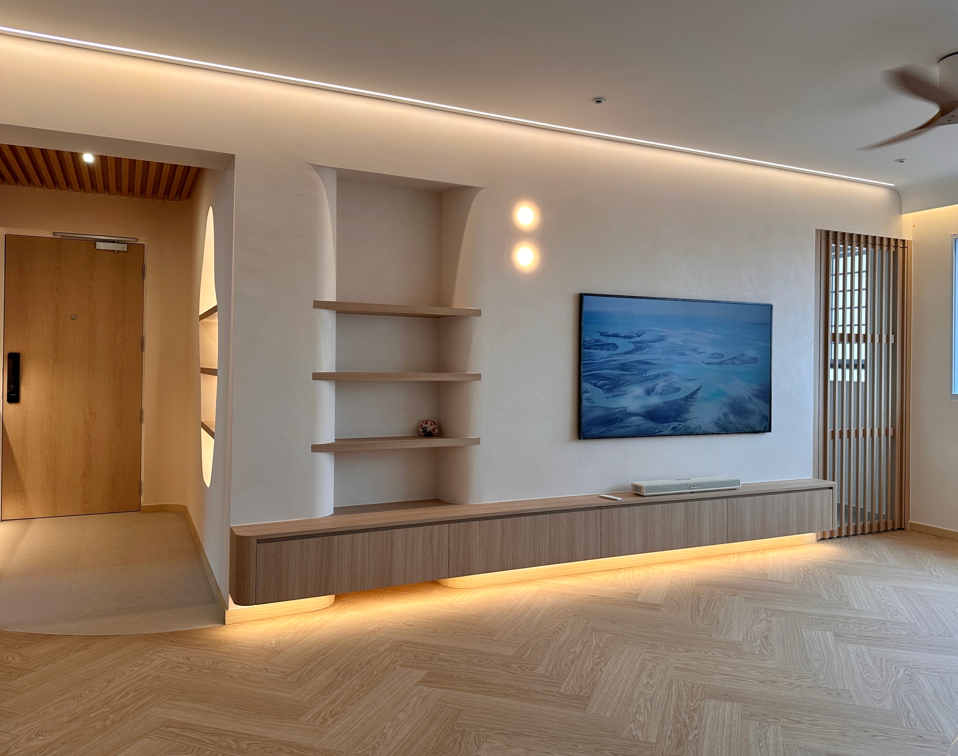 Japandi-styled Living room