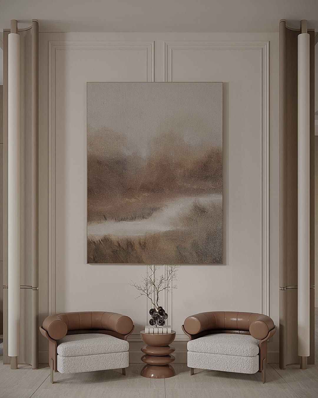 Luxurious living room interior design
