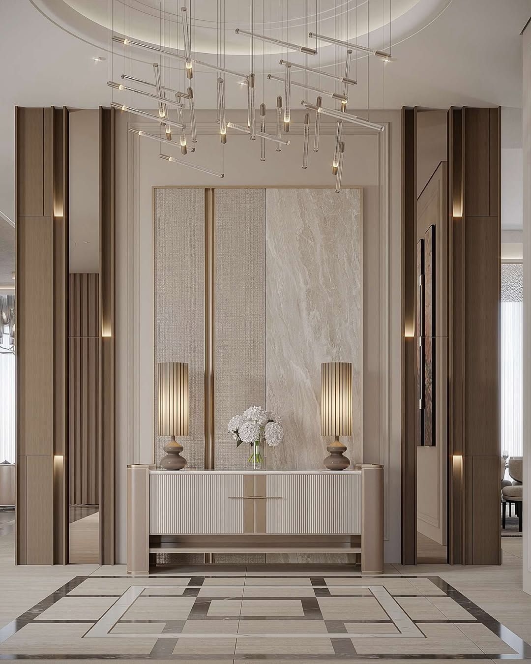 Luxurious living room interior design
