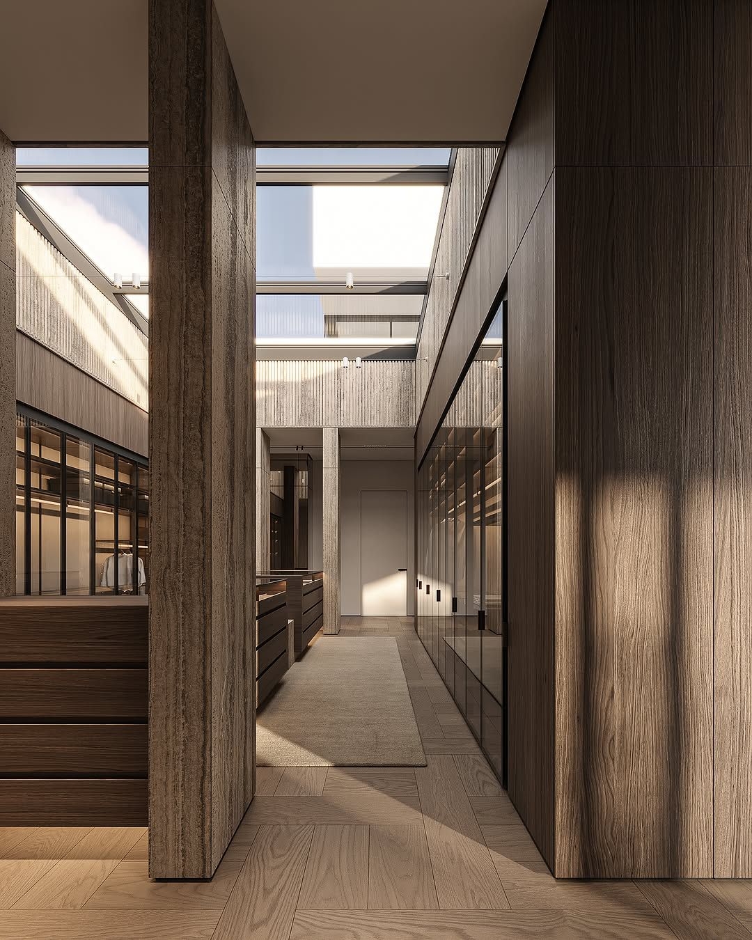 Luxurious walk in wardrobes