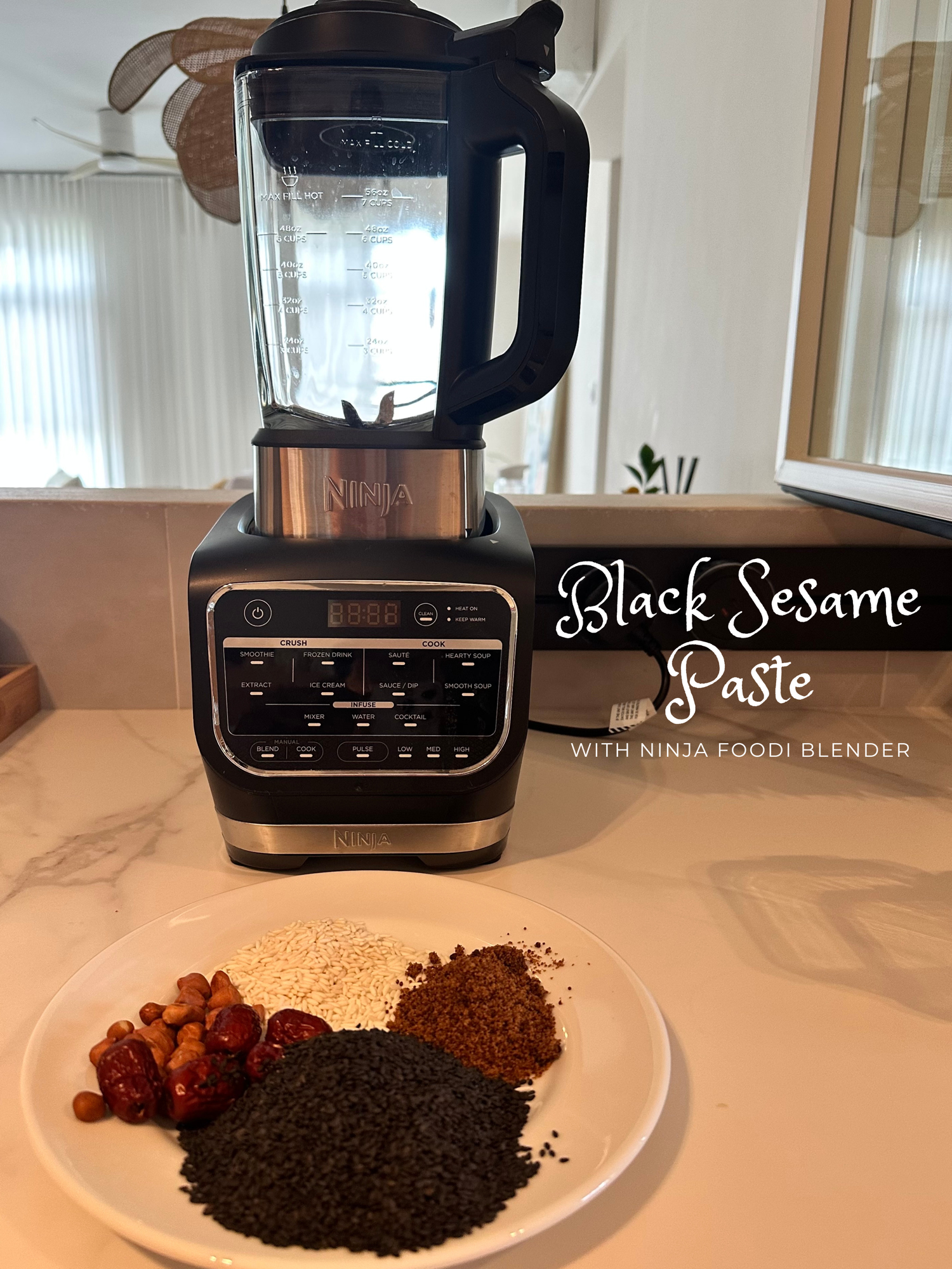 Black-Sesame-Paste-with-Ninja-foodi-blender